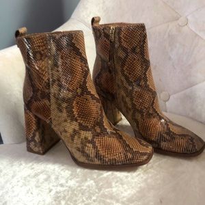 Sam Edelman snake skin bootie